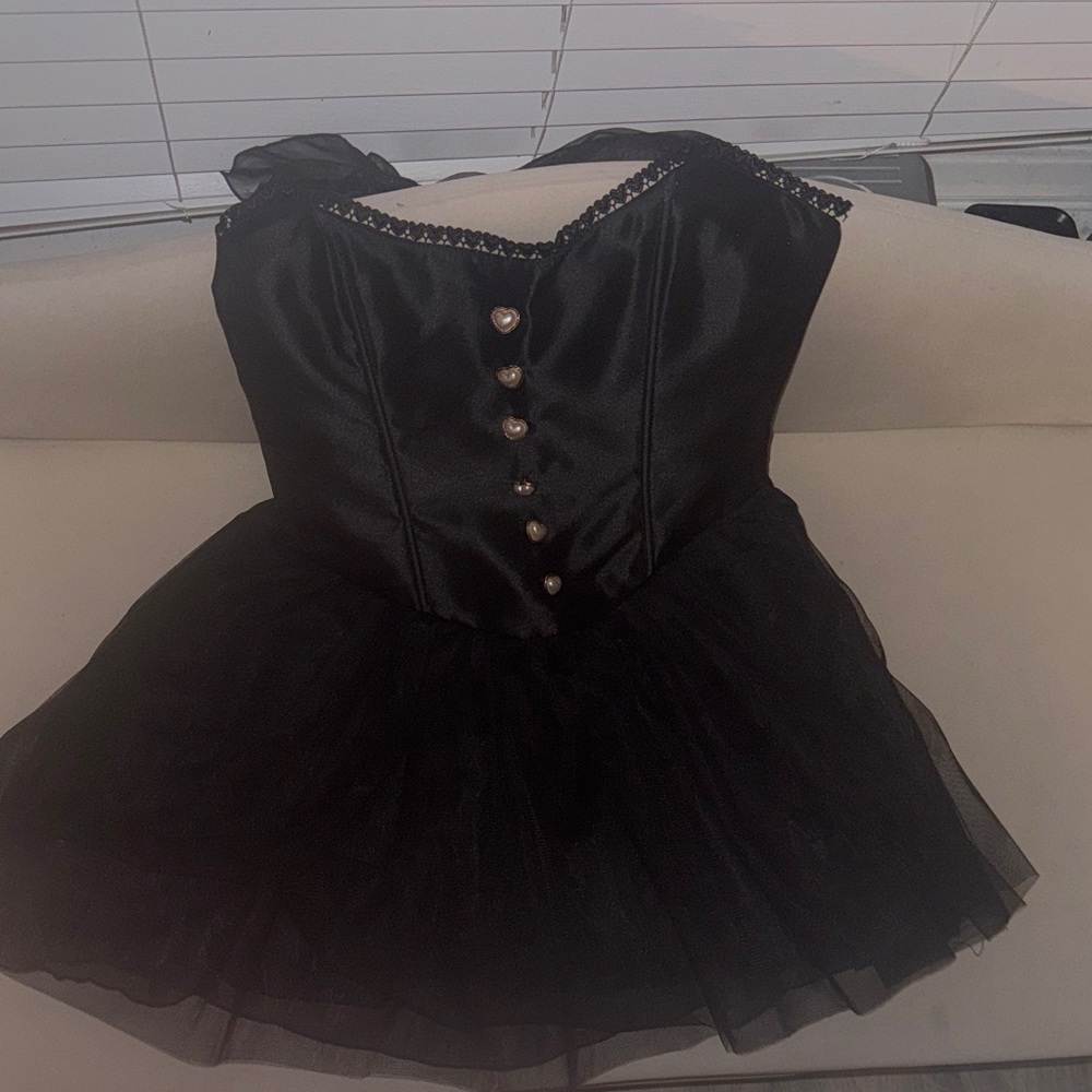 Elegant Black Kids Costume